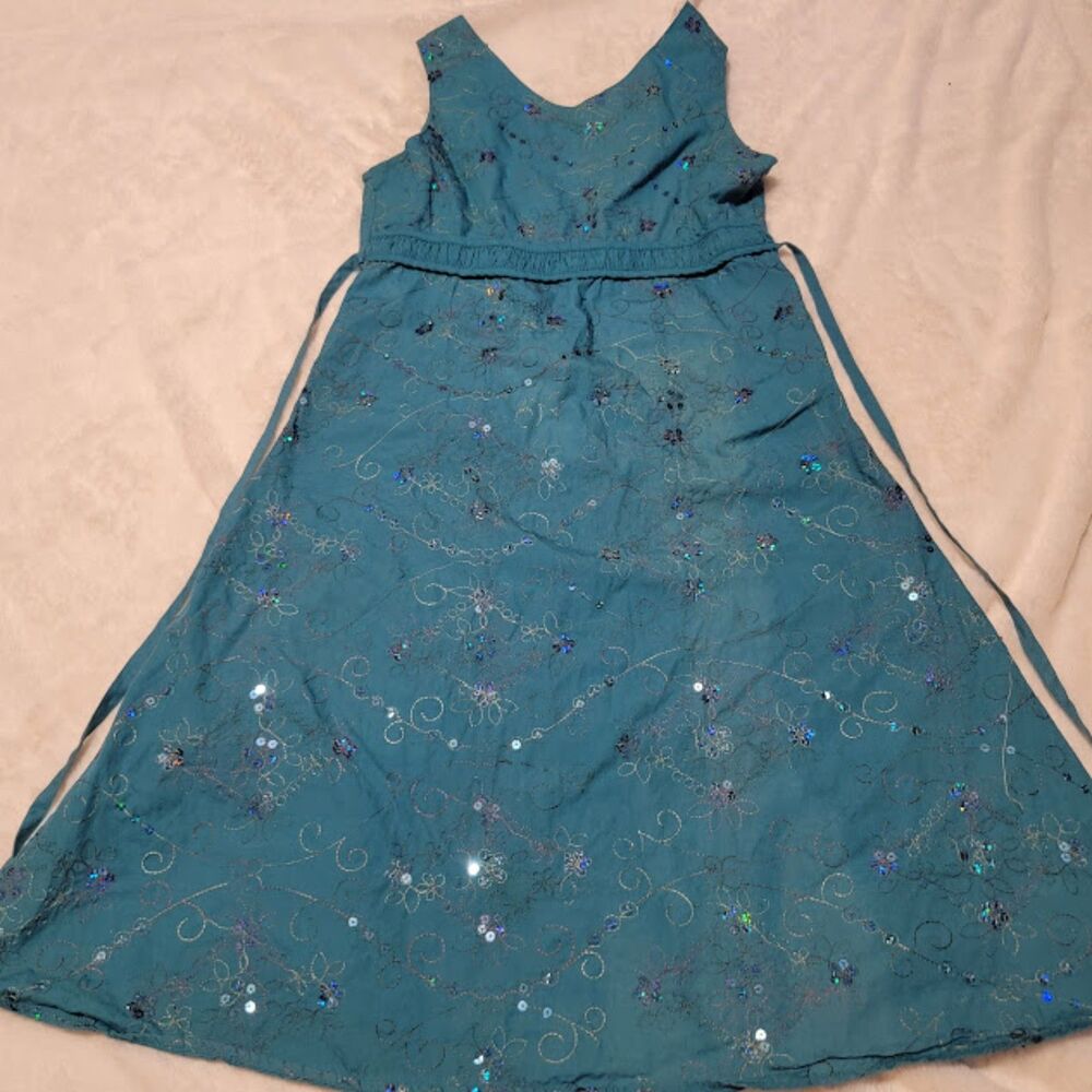 Bonnie Jean 14 Blue Sparkle Dress